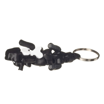 Brelok 3D amerykański pitbulterier minimalistyczny czarny